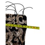 Windsor Black & Gold Bodycon Open Back Party Dress Size Medium NWT | 48-6 Photo 6