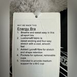 Lululemon NWT Energy Bra Mod Stripe Black White size 6 Photo 4