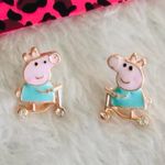 Betsey Johnson 💗 NEW  PEPPA PIG EARRINGS💗 Photo 0