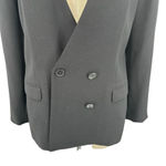 J.Crew J.‎ Crew French Girl Blazer Black Double Breasted Size 12 Photo 3