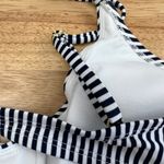 Xhilaration  Juniors' White Striped Adjustable Strap Bikini Top - Size XL - NWT Photo 8