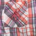 Victoria's Secret  Pajama Set‎ Plaid Sleepwear Button Up Top & Pants Small Photo 2