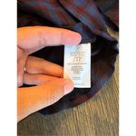 CAbi  plaid button down peplum top size xs 100% rayon checkered Photo 5