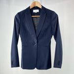 Reiss Indi Textured Tailored Jacket In Navy Size 0 Photo 4