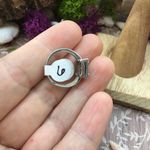 Sterling Silver Square Rainbow Topaz Ring Size 6 Purple Photo 3