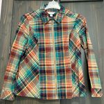 Christopher & Banks  zip up flannel shirt size M Photo 1