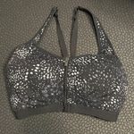 Victoria Sport  Knockout Front Close Sports Bra 32DD‎ Black White Speckle Zipper Photo 0