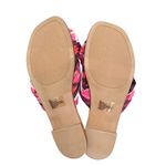 Kensie Kenzie Renata slides women's size 8 bow detail burgundy floral Photo 5