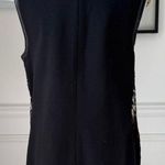 Vintage 70s Carnaby Faux Brindle Fur Longline Zip Vest M L Black Size M Photo 1