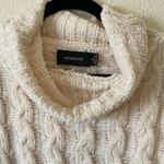 MINKPINK  cowl neck sweater color block cream and orange Photo 2