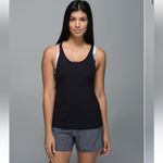 Lululemon  All Sport Support Tank Top Black Pigment Wave Multi Size 8 Photo 1