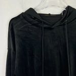 Kobi Halperin Sabrina Knit Hoodie Velvet Ruffle Trim Pullover Black Size XS EUC Photo 2