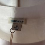 Sundance NWT White Embroidered Floral Blouse Vallejo Top M Boho Bright Peasant Photo 2