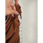ZARA  Brown Womens XXL Mini Dress Ruched Draped Textured Strappy Halterneck Photo 6
