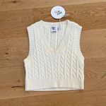 Princess Polly  - Sydney Cropped Sweater Vest in Cream Photo 0