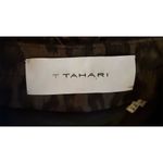 Tahari Women's Leopard Print Ruffle Blazer Jacket Size 8 Photo 8