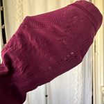 Athleta  Perforated Leggings Maroon Dark Burgundy Photo 2