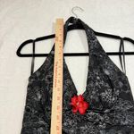 Ruby Rox XS Halterdress Floral Red Tulle Black Pinup Coquette WhimsyGoth Holiday Photo 12