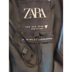 ZARA  Black Blazer Jacket Women's Small Vegan Leather Punk Bikercore Outdoor NWOT Photo 10