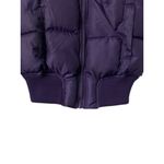 NWOT Women's Small Purple Puffer Vest Faux Fur Hooded Ski Resort Chalet Hiking Photo 8