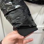 Good American  Womens Puffer Jacket 2 Cropped Black Hood Chic Bratz Glossy Photo 2