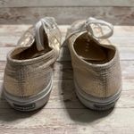 Superga  Gold Sparkle Glitter Sneakers Women's Size 7 Lace Shoes Shimmer Photo 4