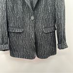 Armani Collezioni Snakeskin Print Jersey Long Sleeve Single Button Blazer Sz 10 Photo 4
