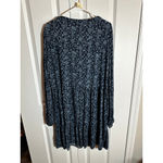 BeachLunchLounge  Navy Floral Long Sleeve Dress Plus XXL Photo 1