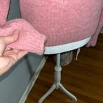 Susan Bristol Pink Women's Sweater with Patterned Collar Photo 2