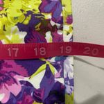 Adrienne Vittadini  Blue Yellow Purple Pink Floral Miniskirt‎ Size 12 Photo 7