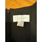 Jessica Simpson Multicolor Fitted Sheath Dress Size 6 Art to Wear Deco Office Photo 1