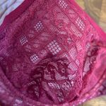 Victoria's Secret  38DD Body by Victoria unlined lace demi bra maroon red Photo 1