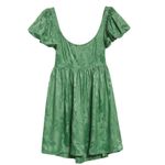 byTiMo Floral Jacquard Babydoll Mini‎ Dress Emerald Green Size XXL NWOT Photo 6