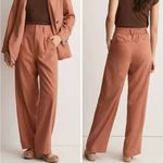 Madewell NEW‎  The Neale Straight-Leg Pant in Drapeweave, drie rose, size 6 Photo 1