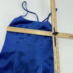 superdown Dress Womens XXS Blue Yve Satin Strappy Mini Bodycon Party Cocktail Photo 7