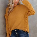 VICI  | Charleston Ruffle Knit Sweater Photo 2