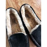 UGG  Womens Ansley Black Moccasin Slippers Size 6 Uggs Photo 3