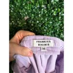 frankie's bikinis Frankie’s Bikinis Purple Terry Cloth Shorts Sz Medium Photo 2