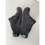 Women's Born Black Tooled Leather Y2K Boho Western Clogs Mules Heels Shoes 10/42 Photo 11