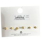 Lucky Brand New  Gold Tone Stud Earrings Set Photo 1