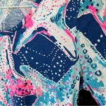 Lilly Pulitzer  Beacon Dress Star Struck Print Starfish Blue Pink Coastal Stretch Photo 7