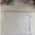 See You Monday White Strapless Tube Top Basic Layering Top Size XL Photo 2