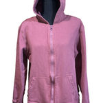 Pact Full Zip Hoodie Women’s XL Dusty Rose Organic Cotton Sustainable Athletic Photo 0