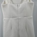 Lulus Dress Small White Guessing Game Bodycon Knee Length/Midi Bridal Bride Photo 5