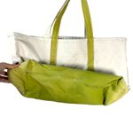 L.L. Bean Vintage 90s Boat and Tote Canvas Green Accents Bag Photo 2