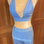 NWT, Lavishly Paris Baby Blue Bralette and Leggings Pajamas Set Size undefined Photo 10