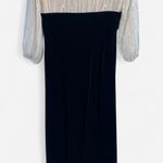 Shoshanna White Sequins and Black Velvet Midi Dress NWT Sz 8 Photo 7