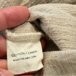 ROWIE The Label Beige Cotton Linen Romper Size Medium Tan Photo 7