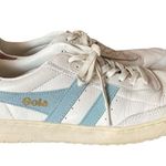 Gola Falcon White Blue Lavender Leather Classic Sneakers size 10 Photo 1