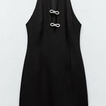 ZARA  Jewel Bow Mini Dress Photo 3